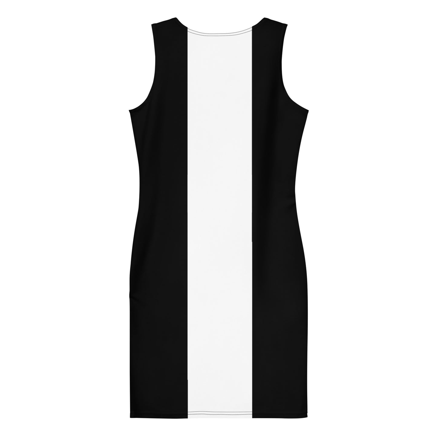 Black with White Centre Bodycon dress