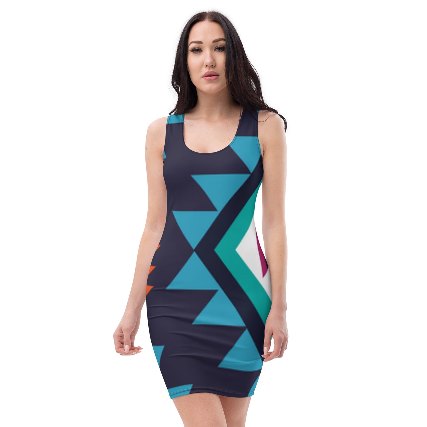 All-Over Print Bodycon dress