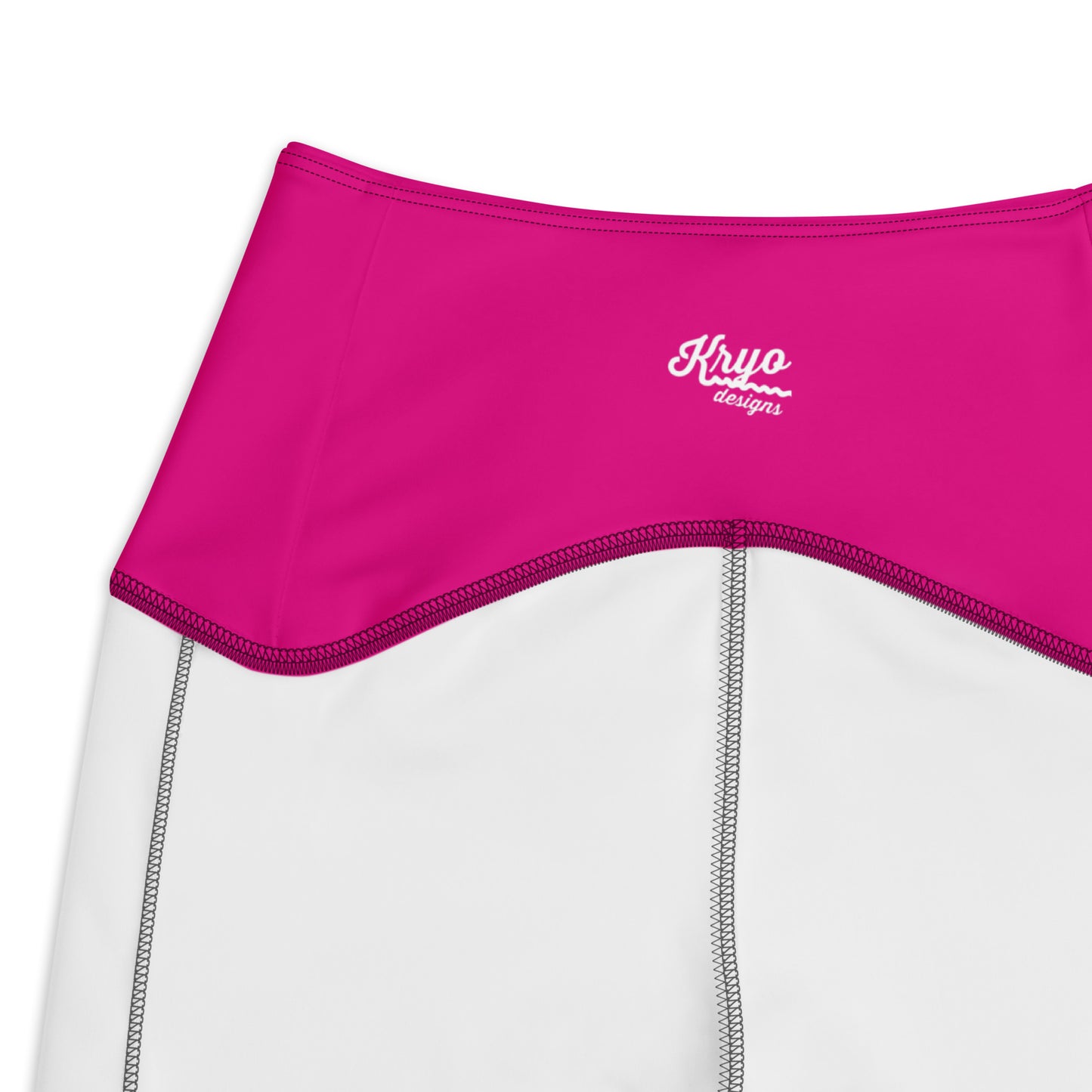 Pink Crossover leggings with pockets