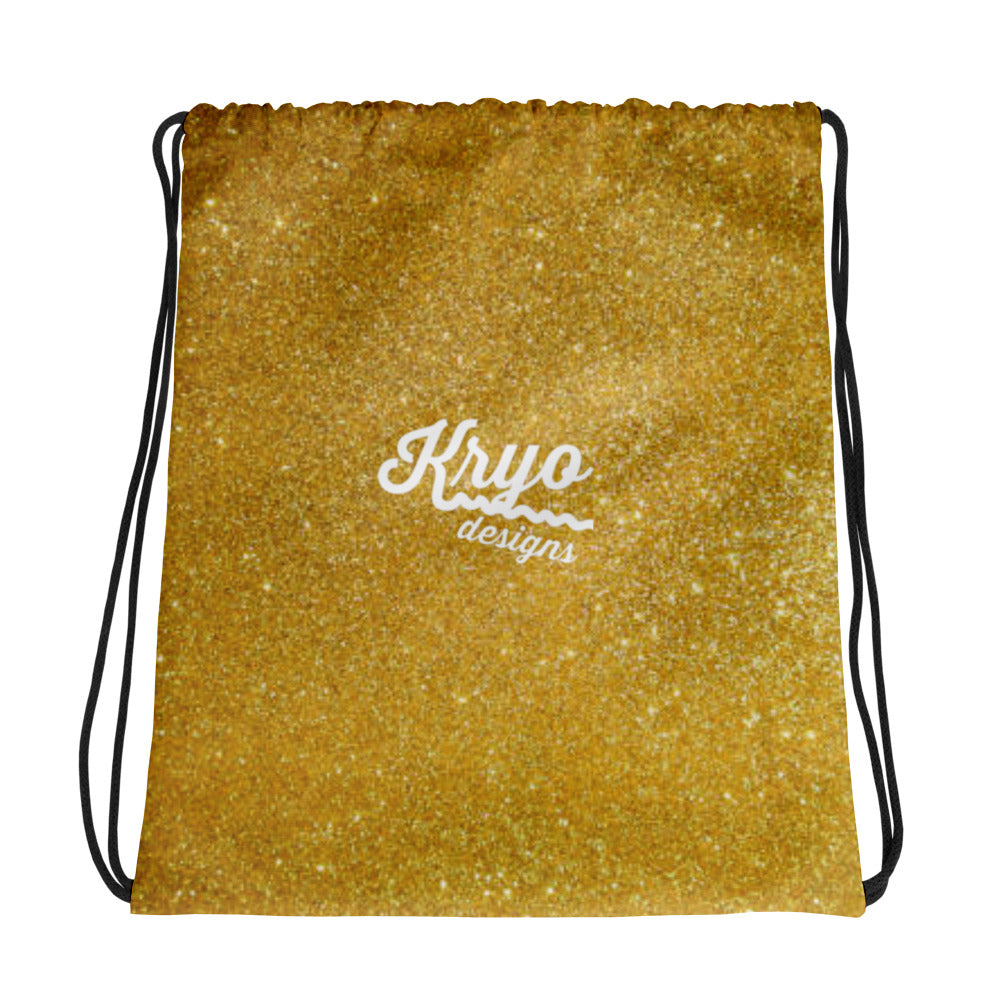 Gold Drawstring Bag