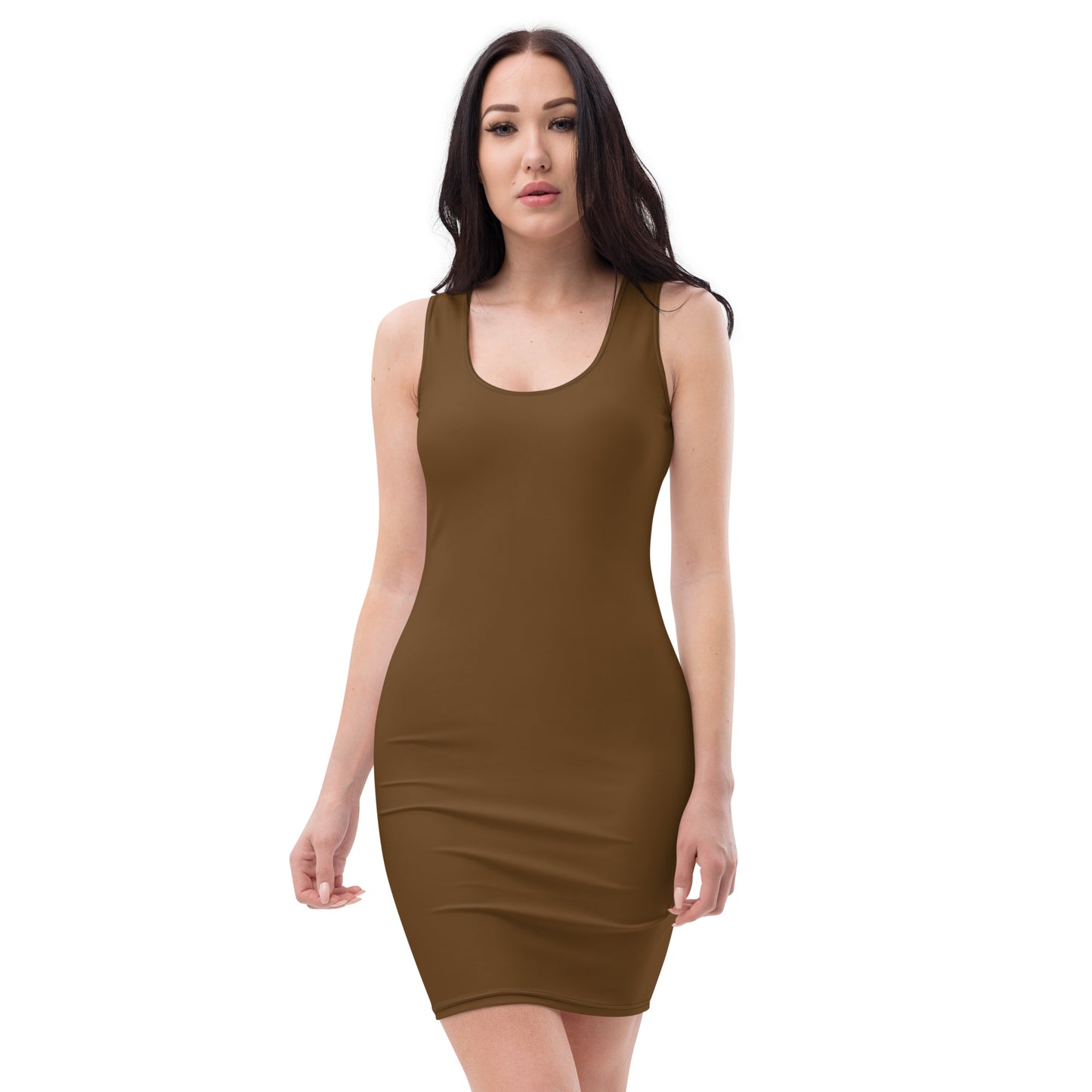 Brown Sublimation Cut & Sew Dress