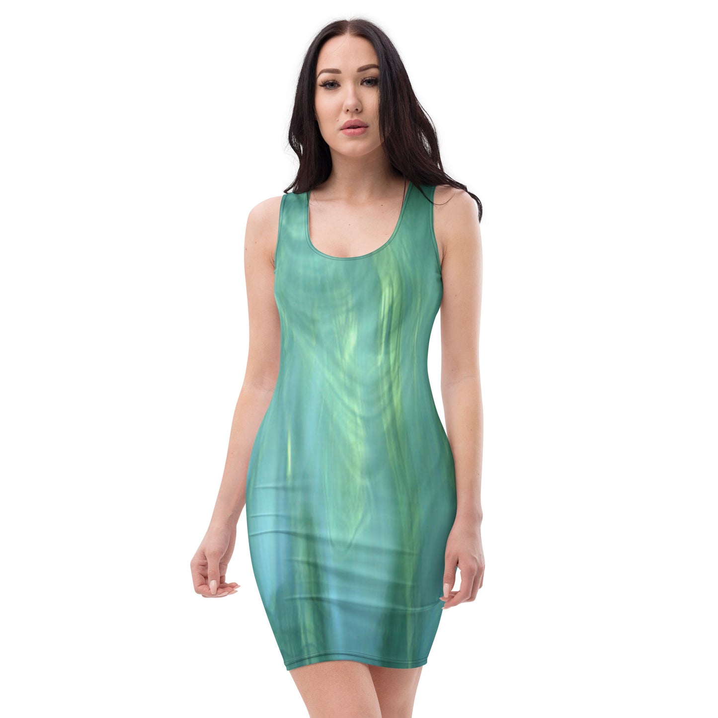 Green Sublimation Cut & Sew Dress