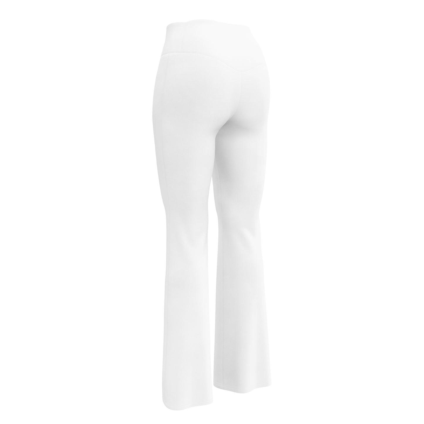 White Flare leggings