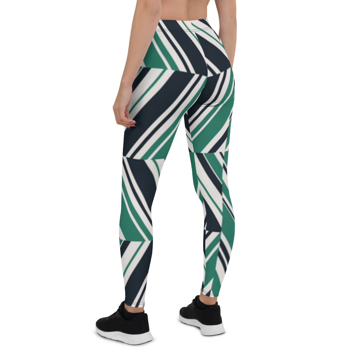 Green Print Leggings