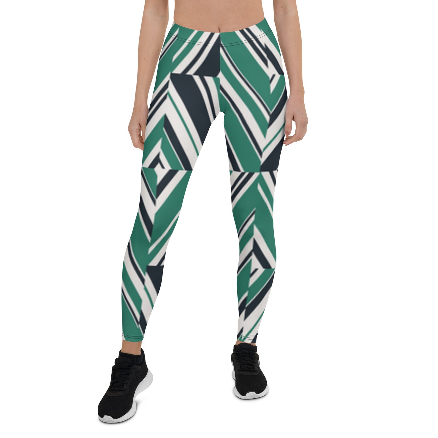 Green Print Leggings