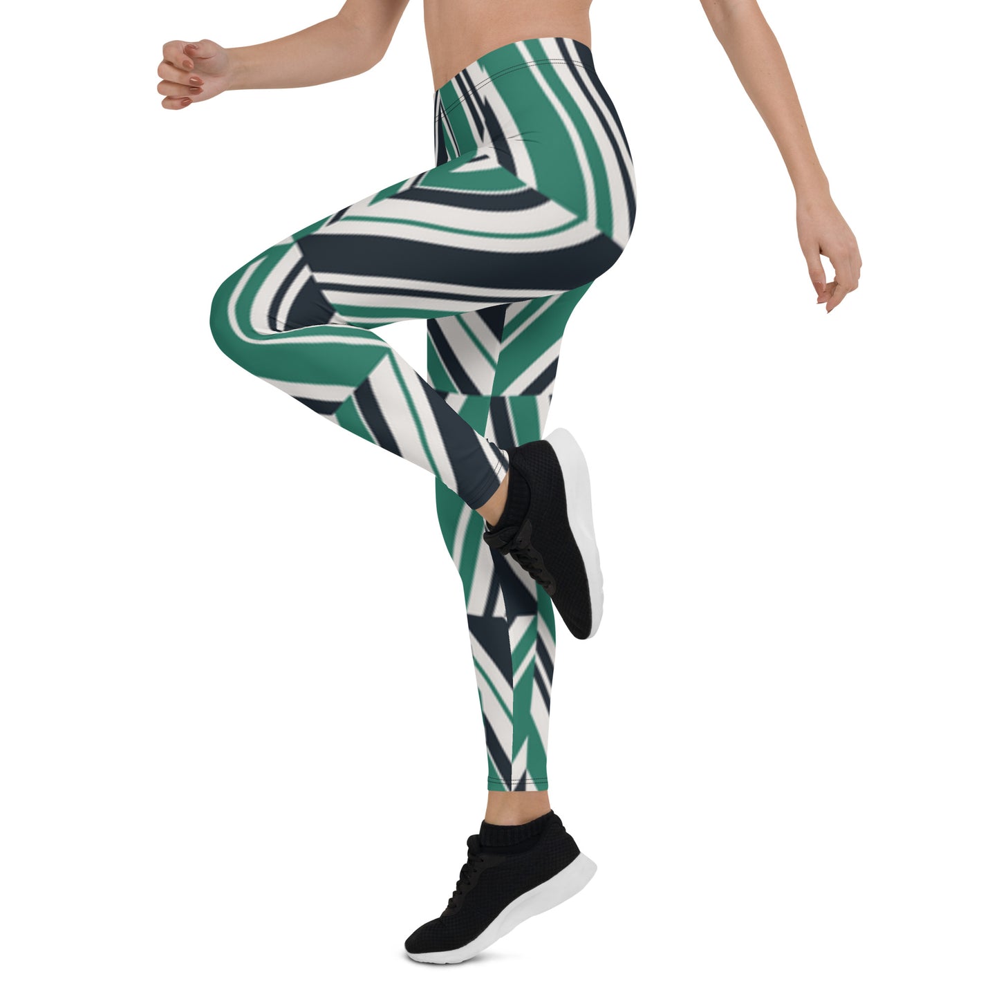 Green Print Leggings