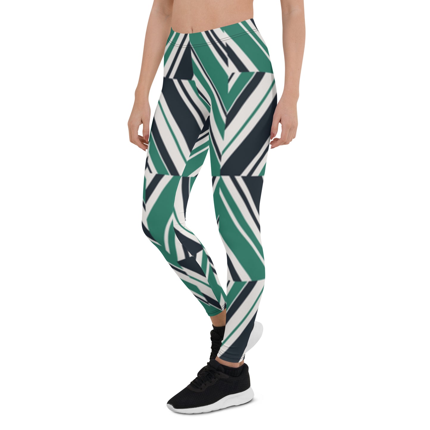 Green Print Leggings