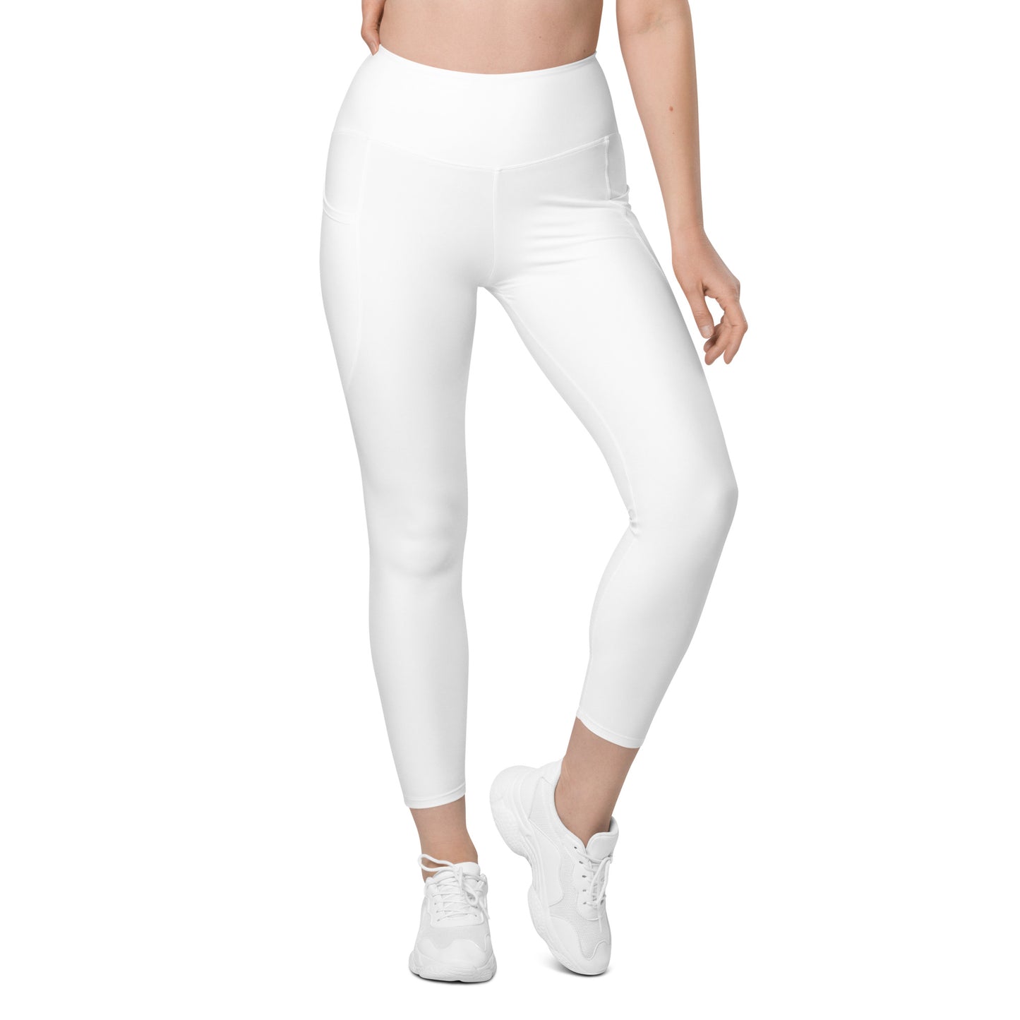 White Leggings with pockets