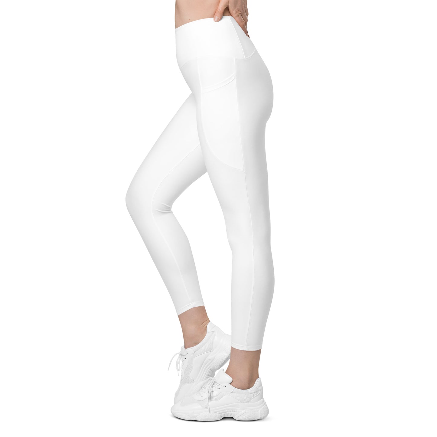 White Leggings with pockets