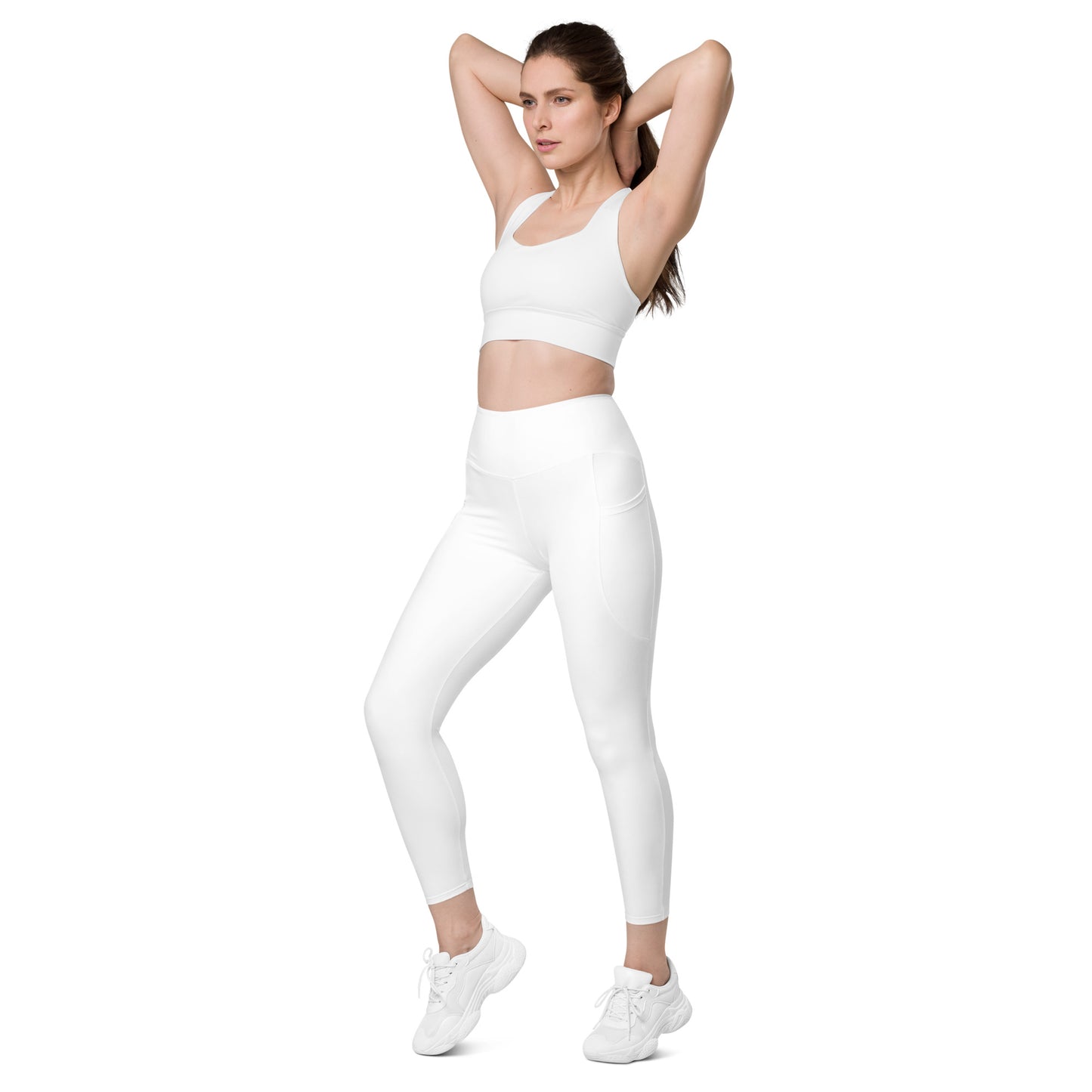 White Leggings with pockets