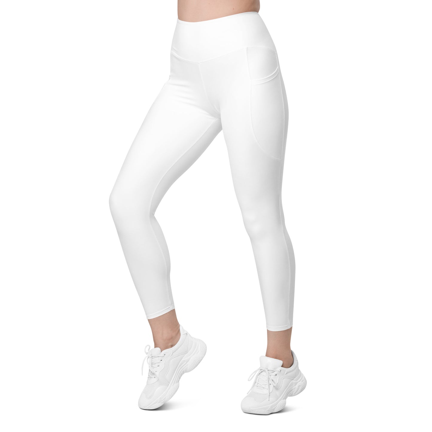 White Leggings with pockets