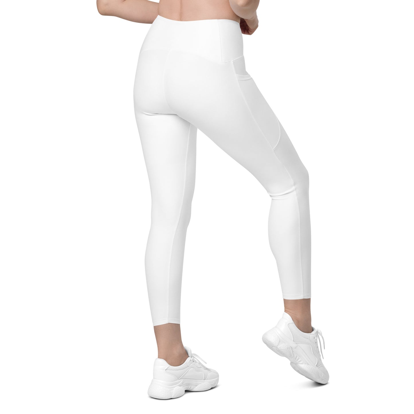 White Leggings with pockets