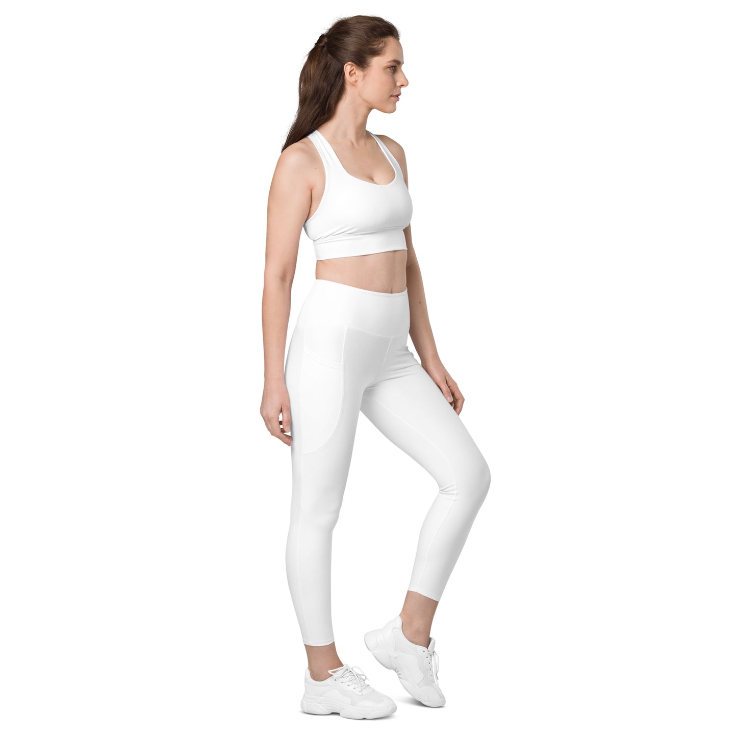 White Leggings with pockets