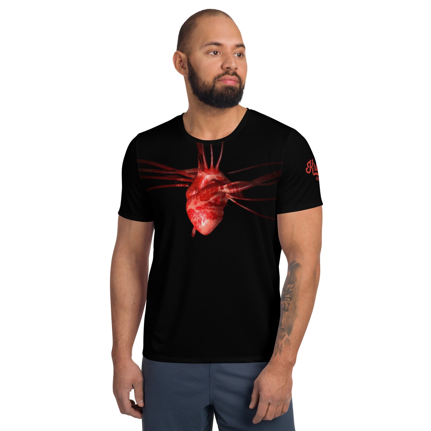 Hearth Print Men's Athletic T-shirt