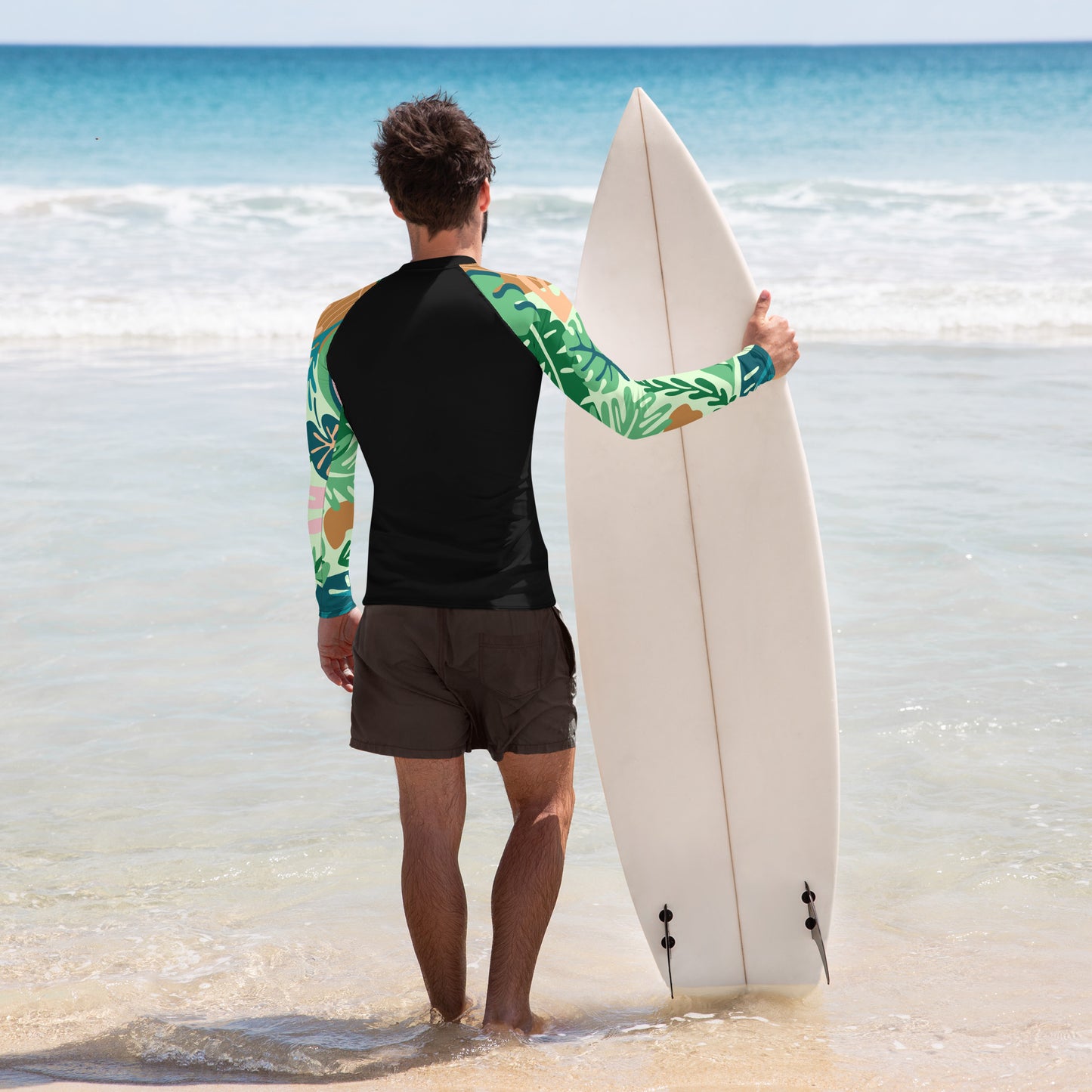 Flower Print Rash Guard