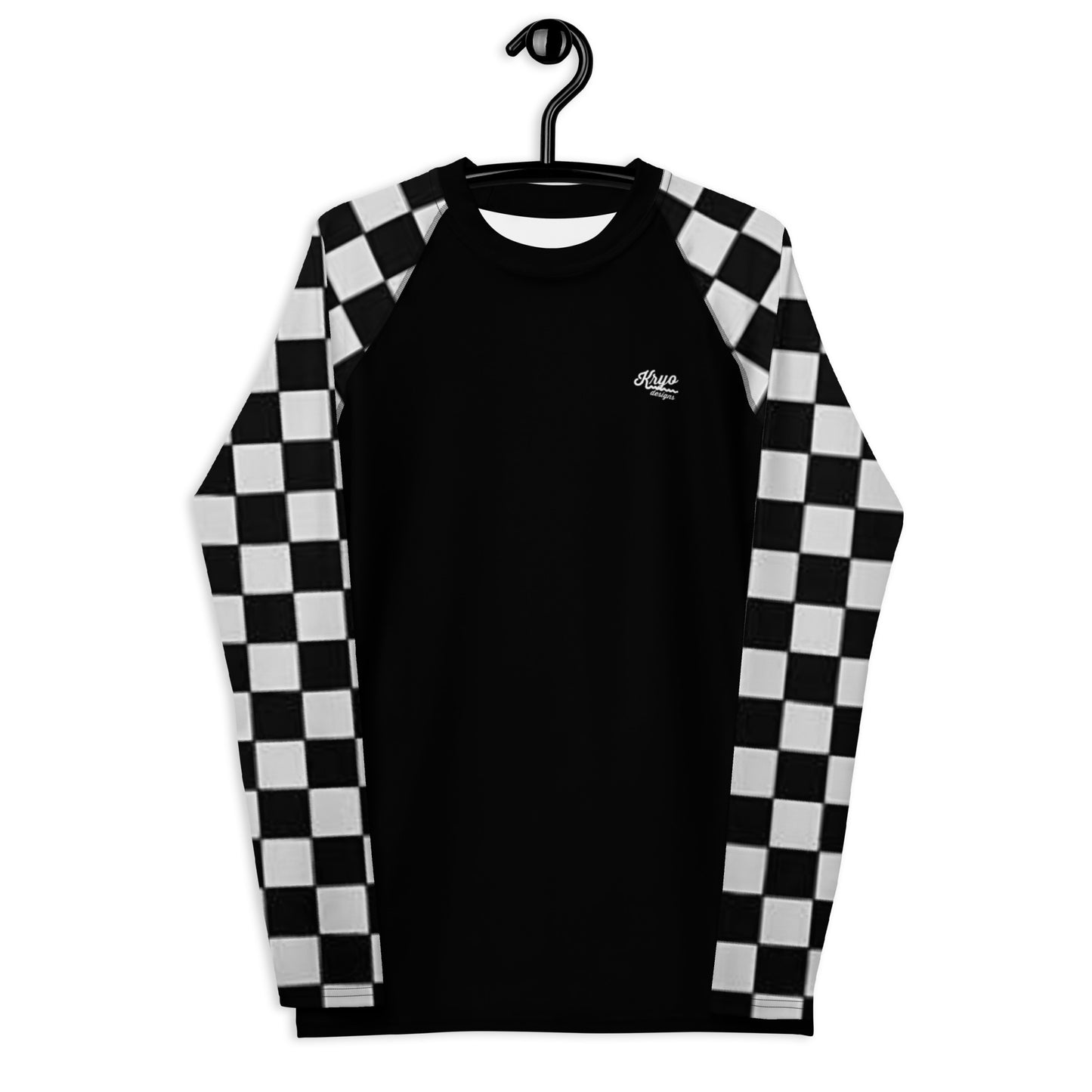 Men's  Chequered Sleeve Rash Guard