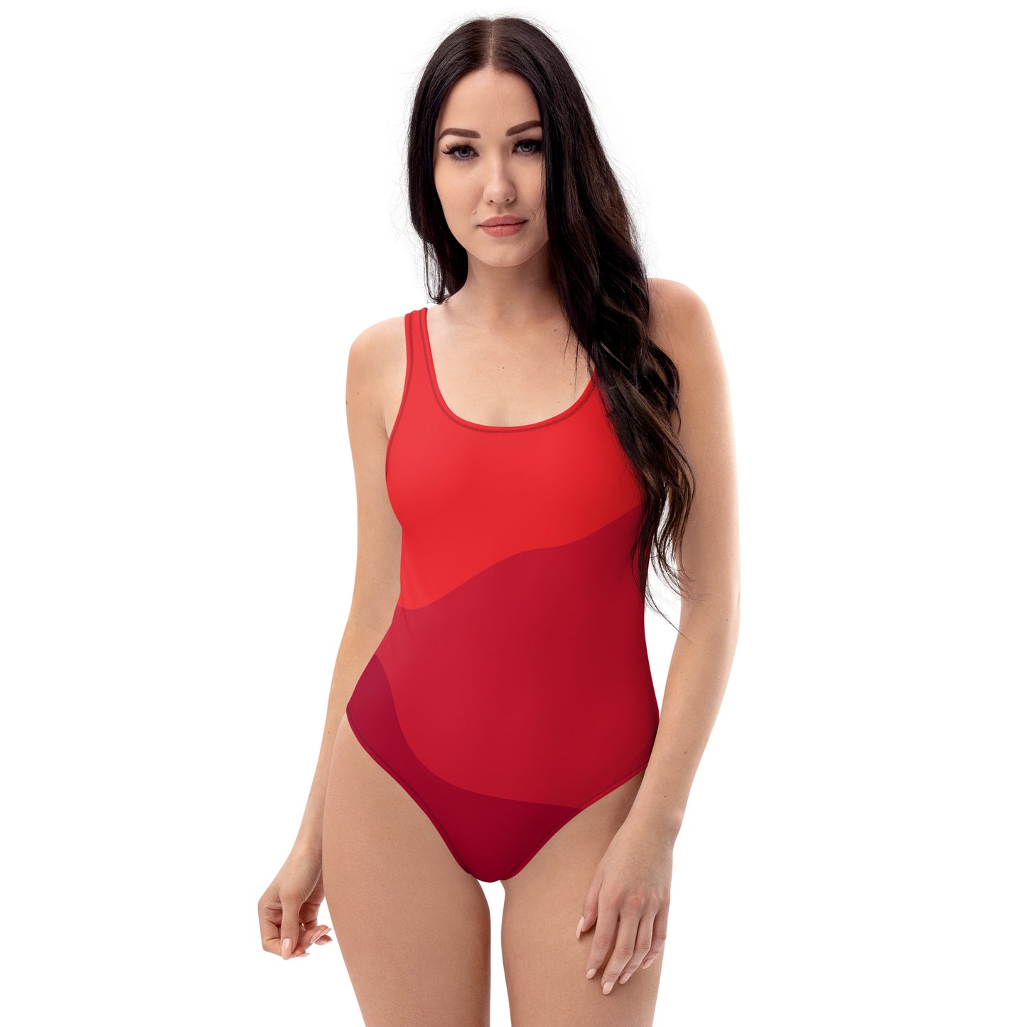 One-Piece Red Swimsuit