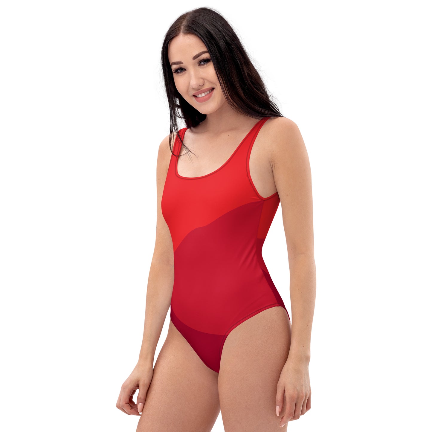 One-Piece Red Swimsuit