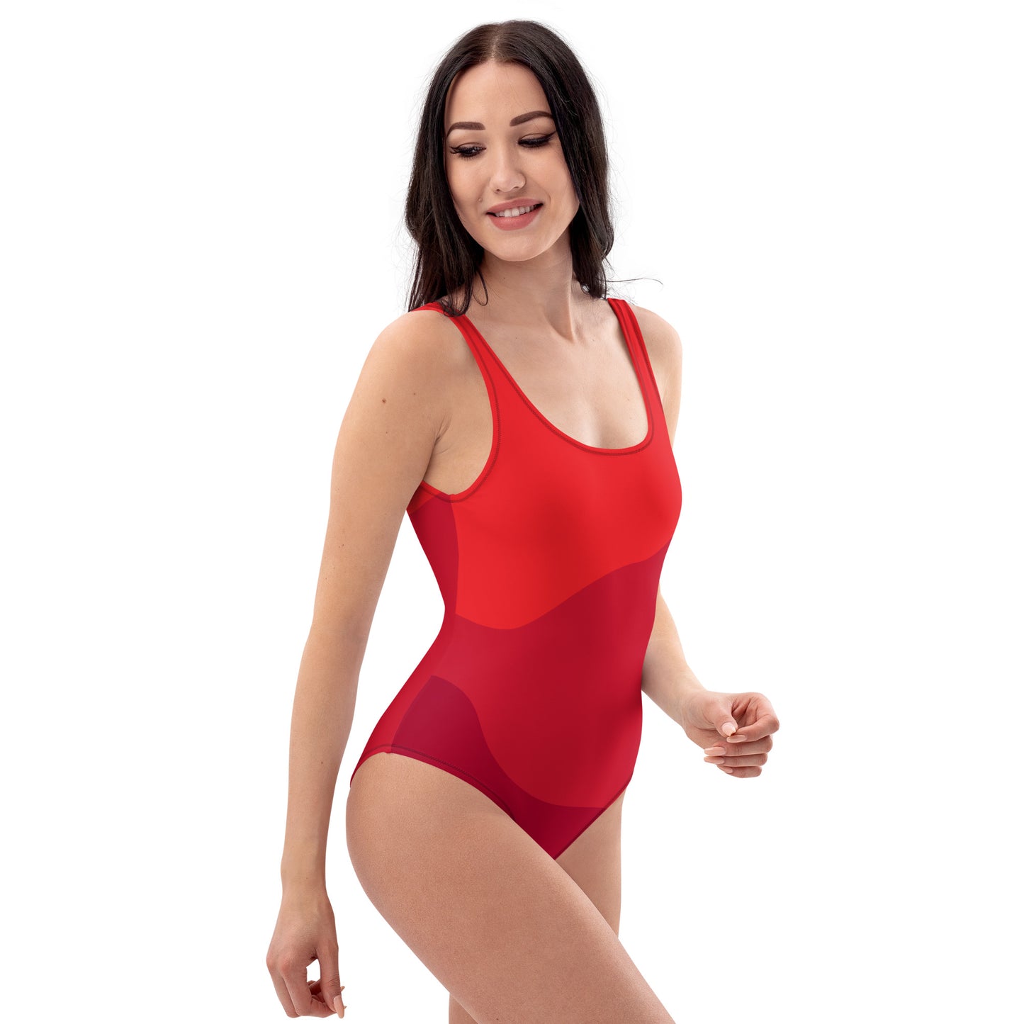 One-Piece Red Swimsuit