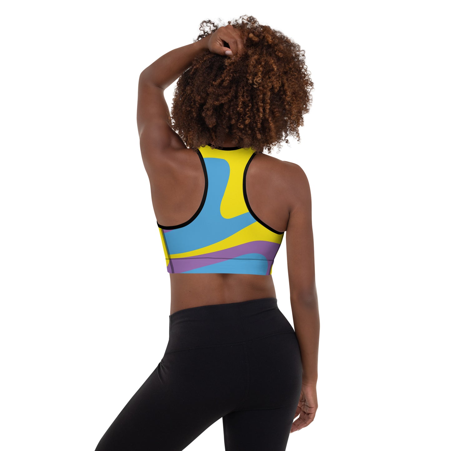 Padded Colour Splash Sports Bra