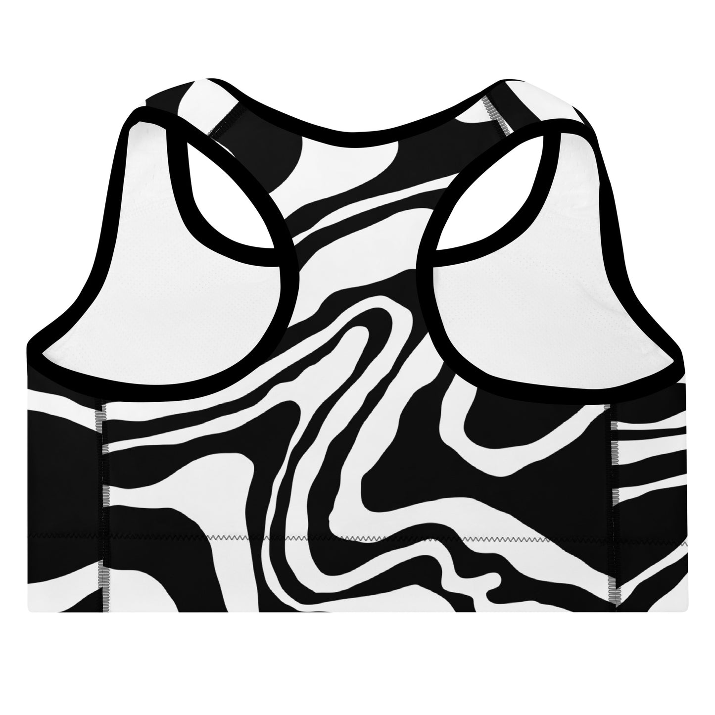 Zebra Print Padded Sports Bra