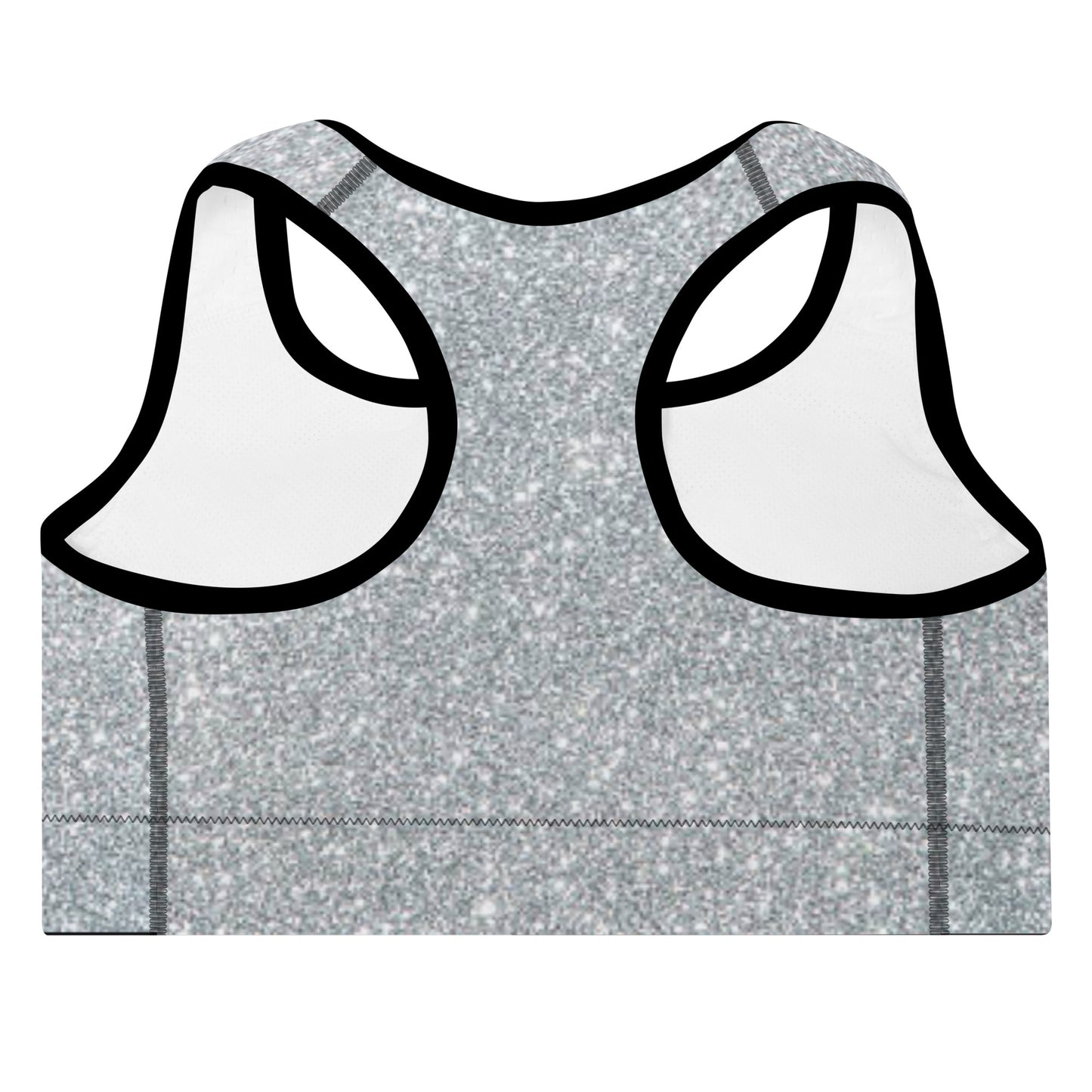 Silver Padded Sports Bra