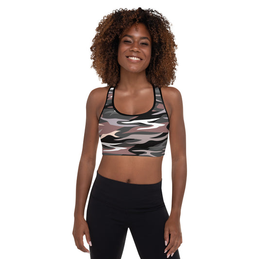 Camouflage Padded Sports Bra