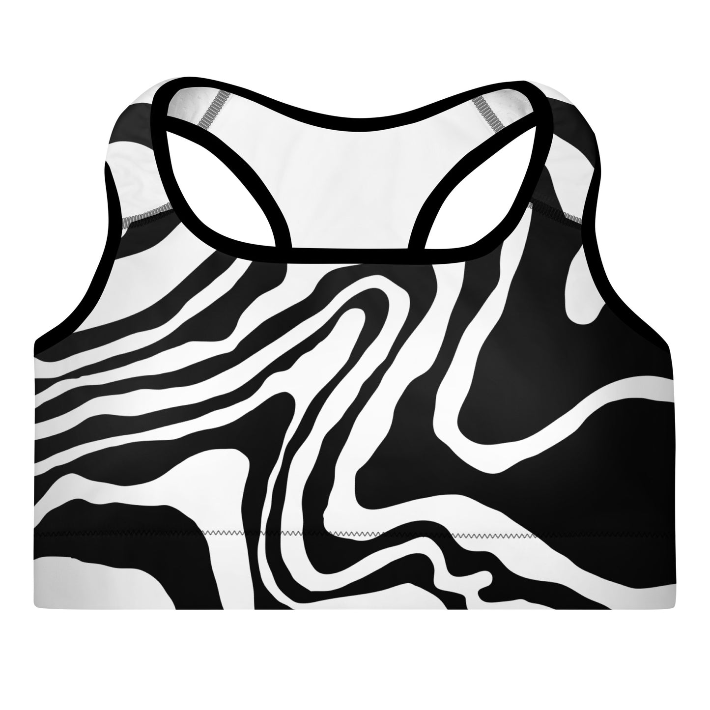 Zebra Print Padded Sports Bra