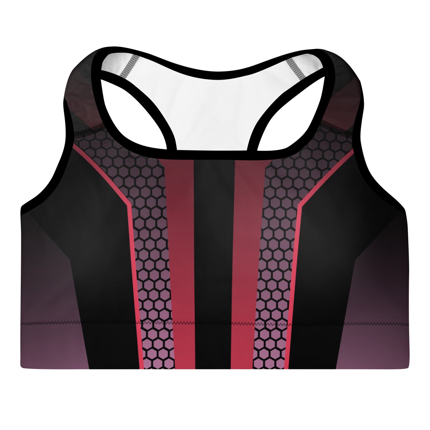 Geometric Print Padded Sports Bra