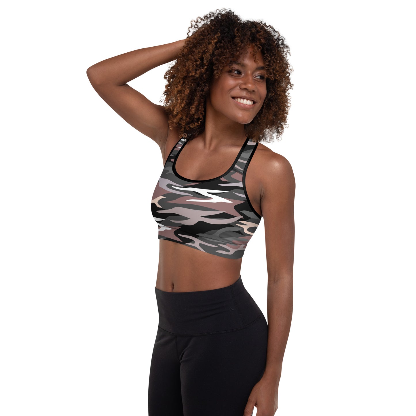 Camouflage Padded Sports Bra