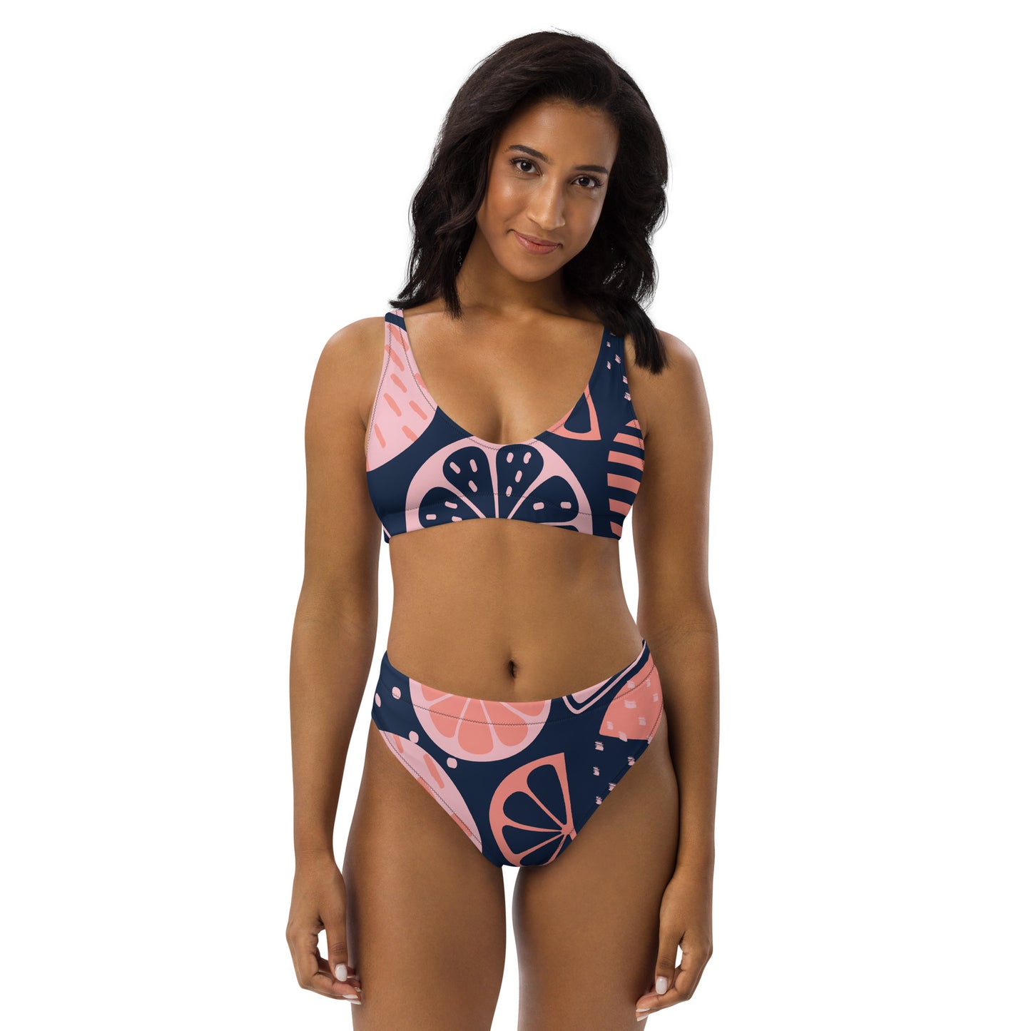 Recycled high-waisted bikini