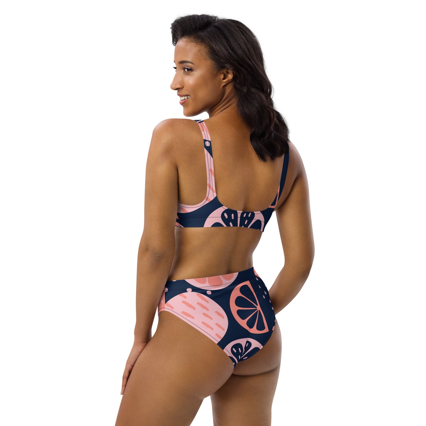 Recycled high-waisted bikini