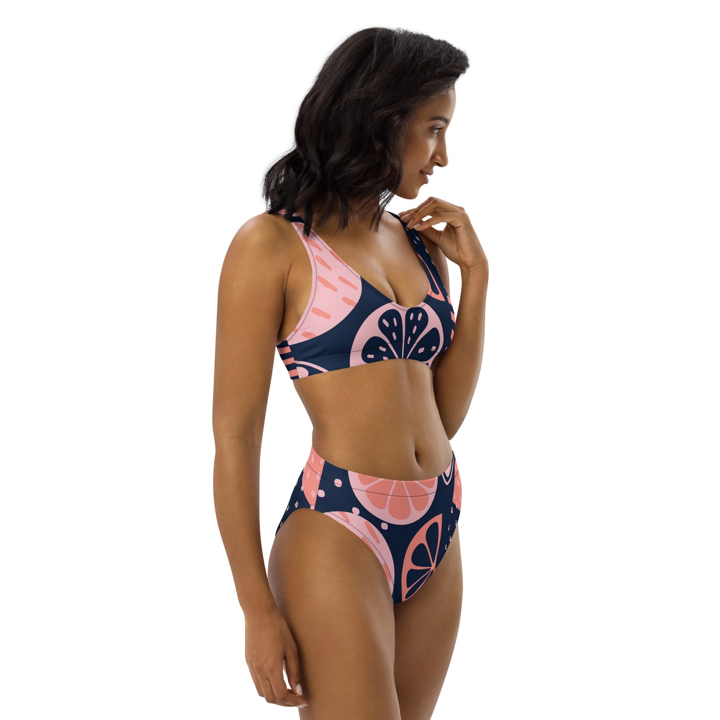 Recycled high-waisted bikini