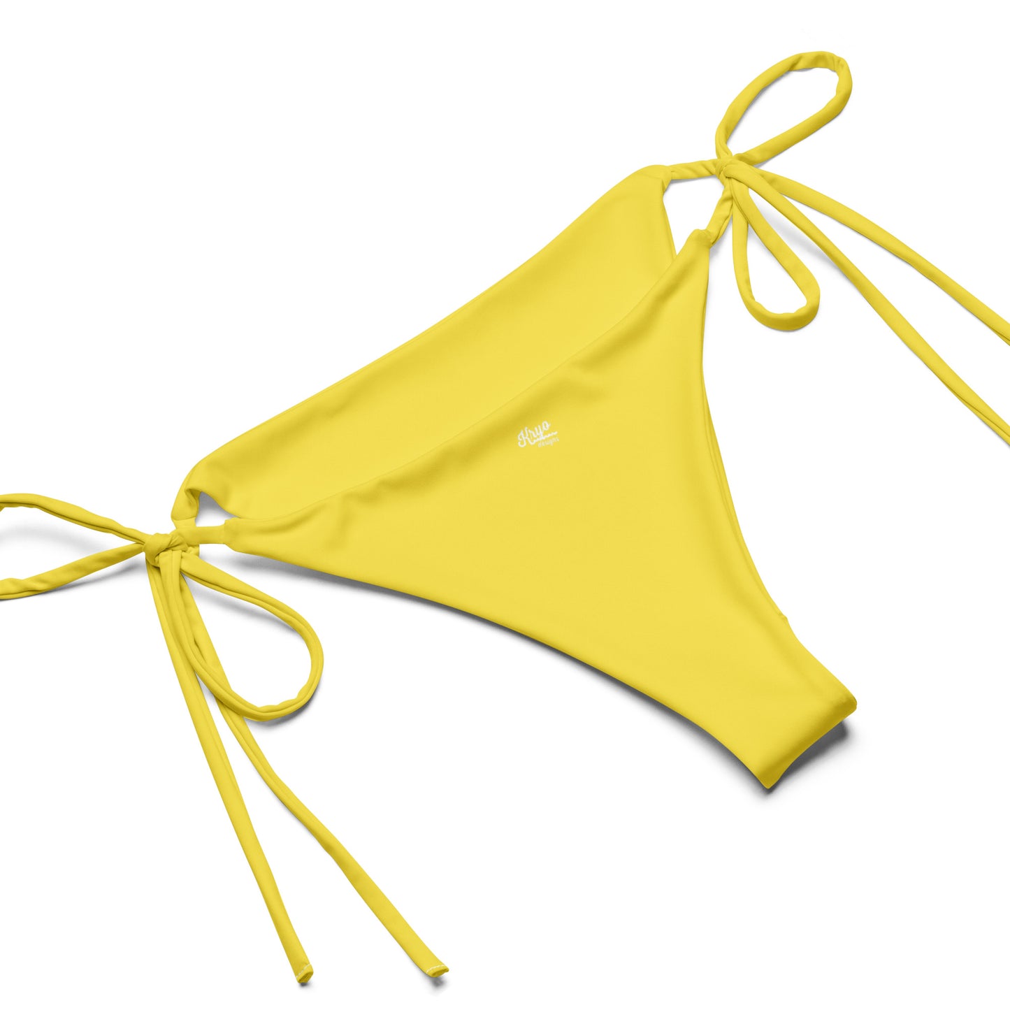 Yellow recycled string bikini