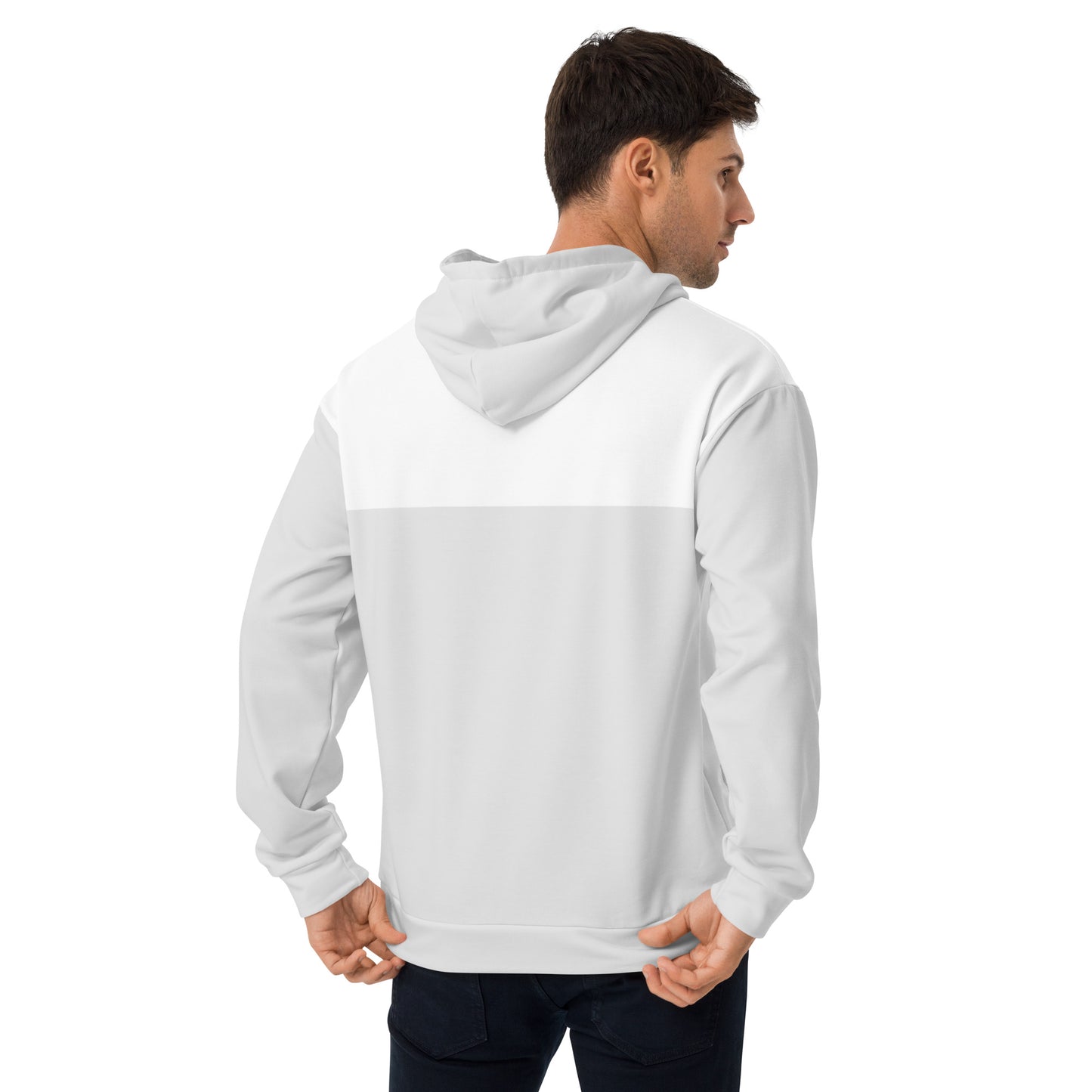 Men’s Hoodie Light Grey/White