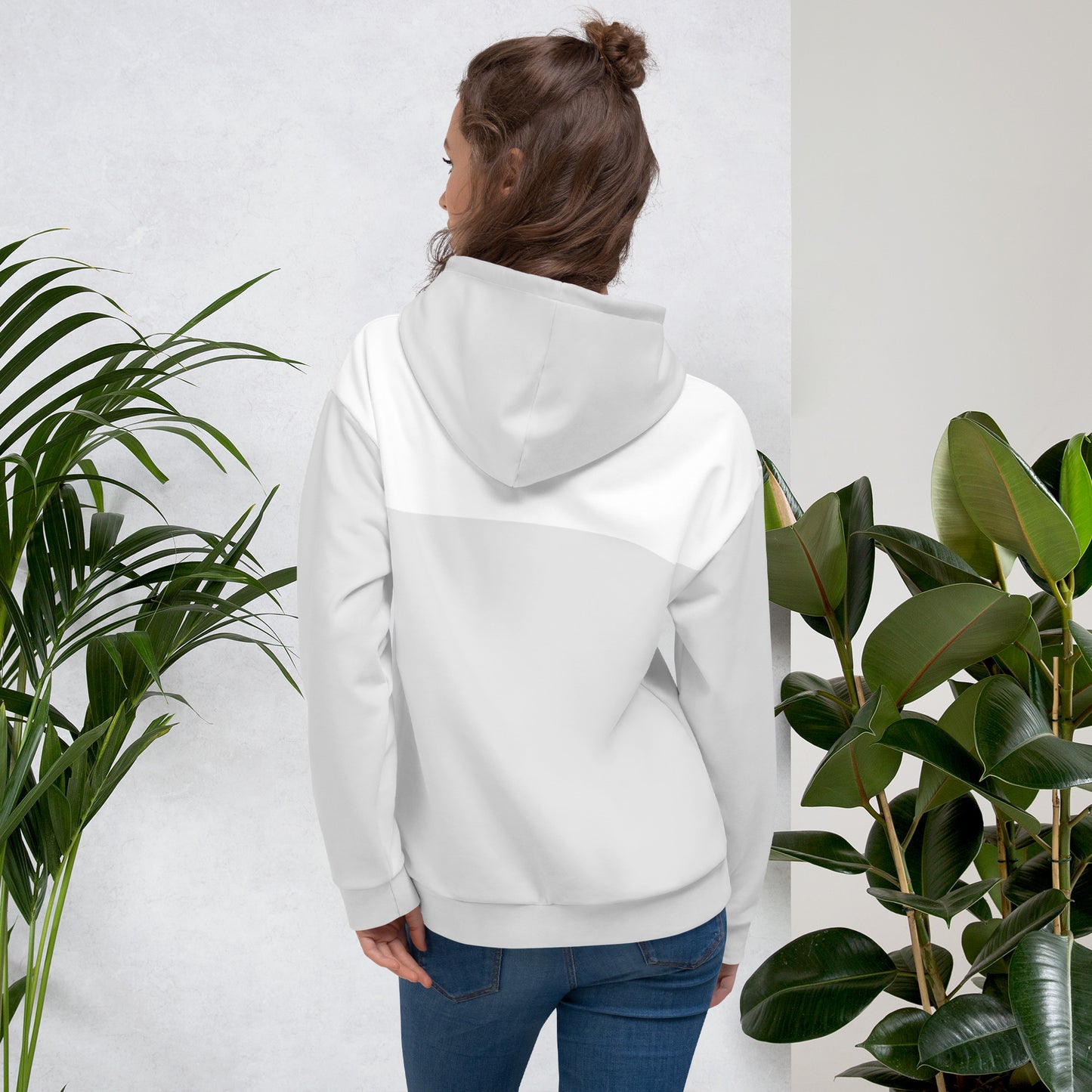 Women’s Hoodie Light Grey/White