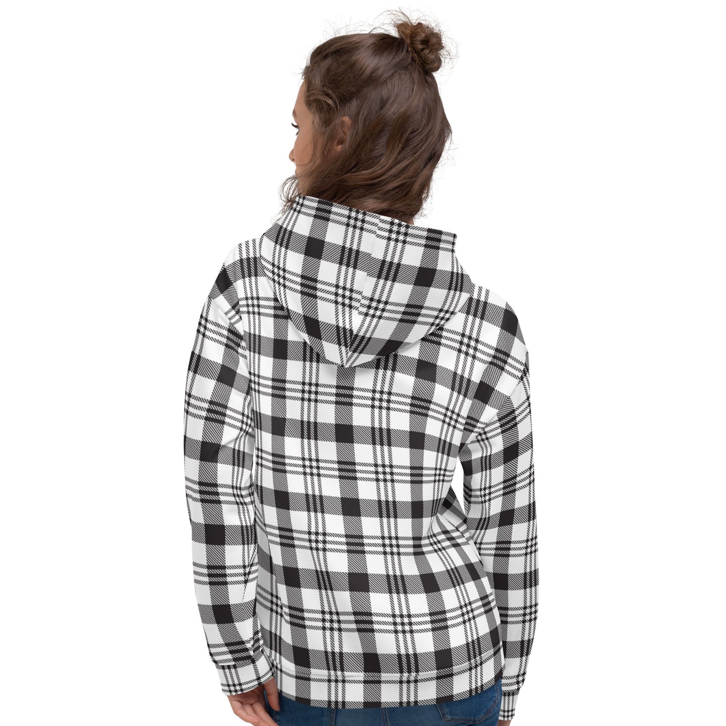 Womens Chequered Hoodie