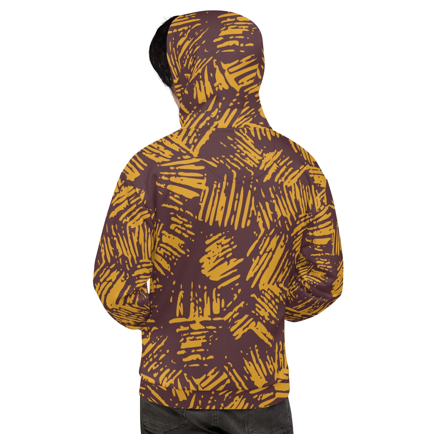 All-Over Abstract Print Hoodie