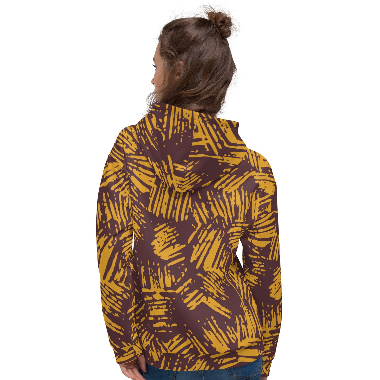 All-Over Print Abstract Hoodie