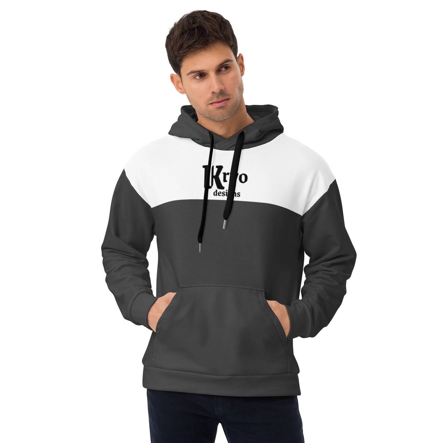 Men’s Hoodie Eclipse Grey/White