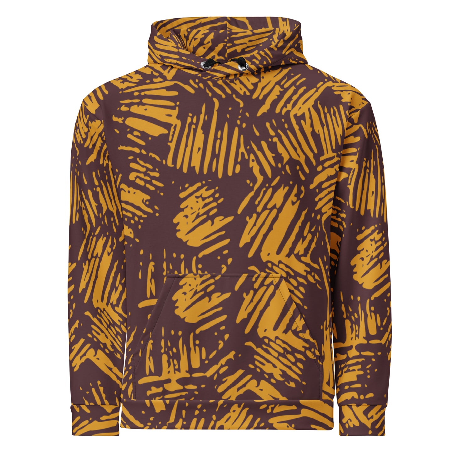 All-Over Abstract Print Hoodie