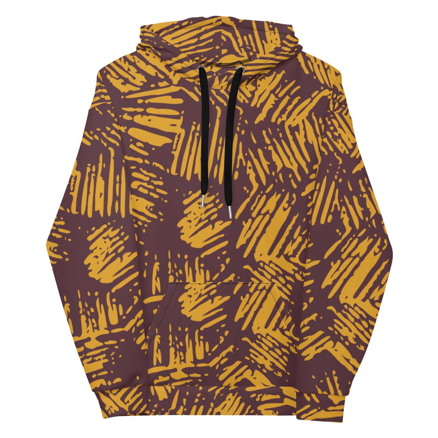 All-Over Abstract Print Hoodie