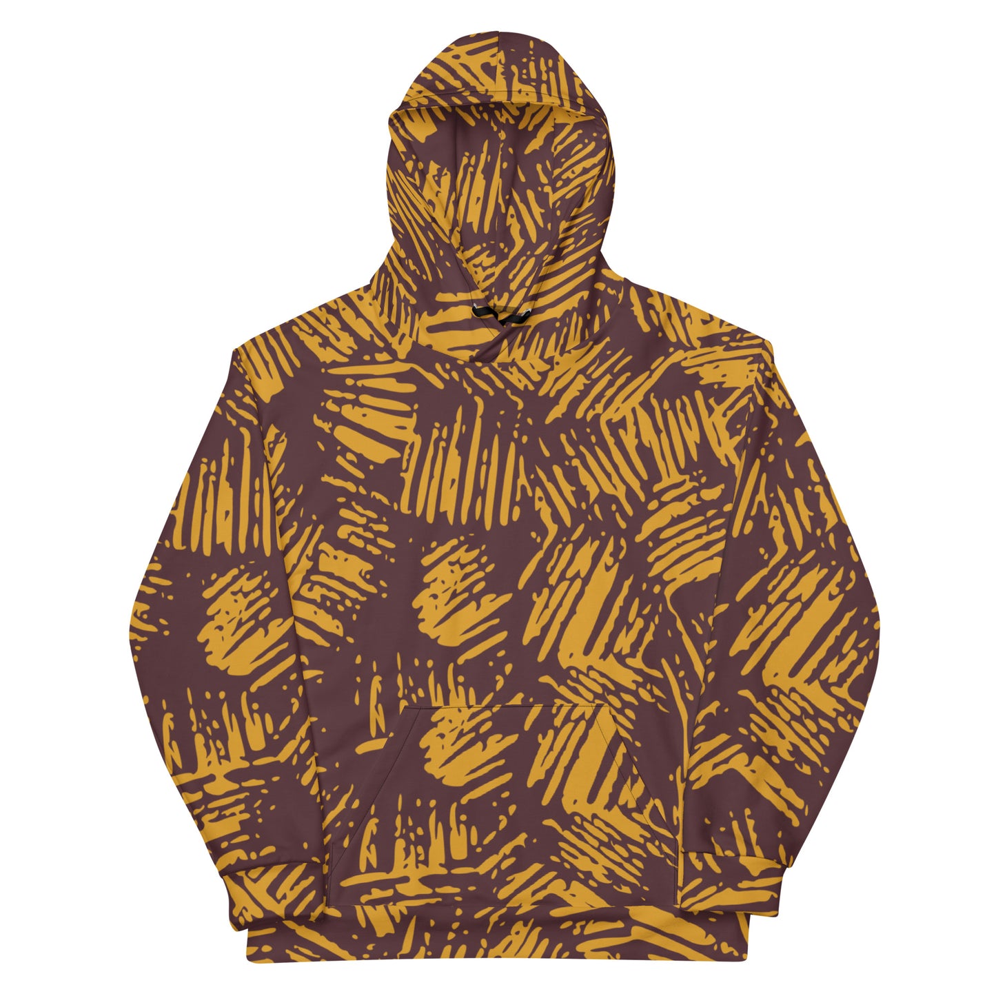 All-Over Abstract Print Hoodie