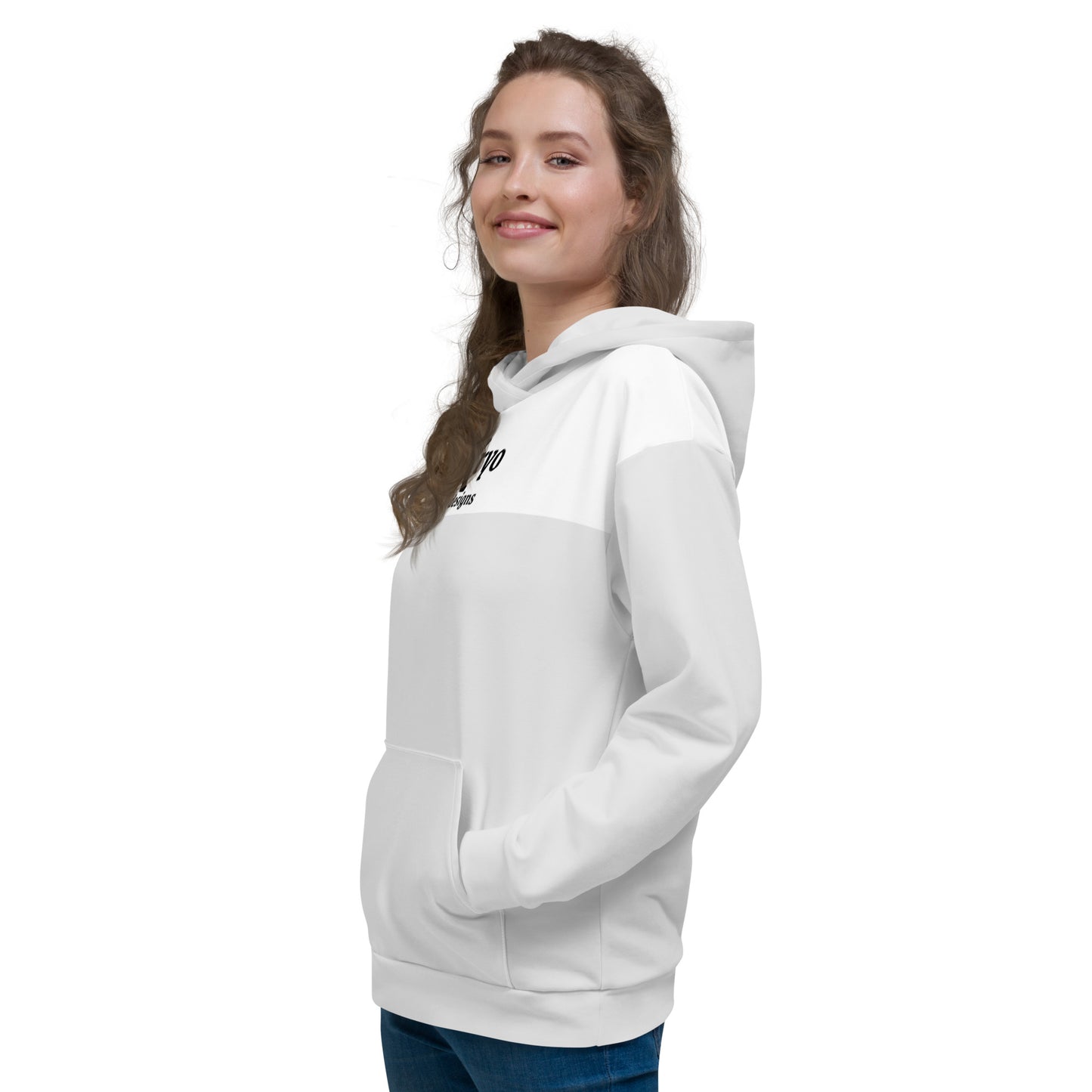 Women’s Hoodie Light Grey/White