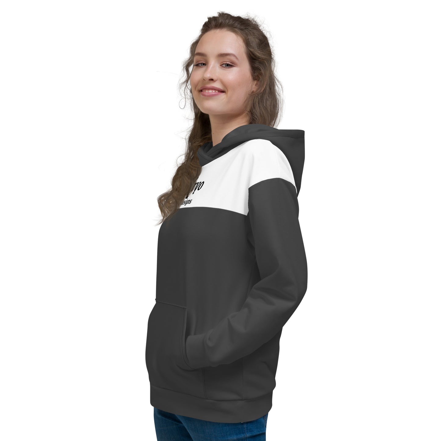 Women’s Hoodie Eclipse Grey/White