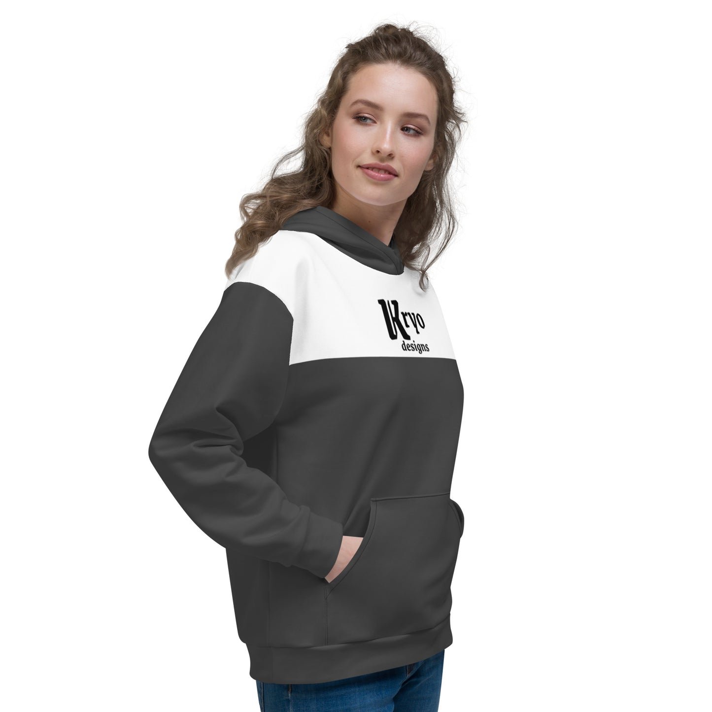 Women’s Hoodie Eclipse Grey/White