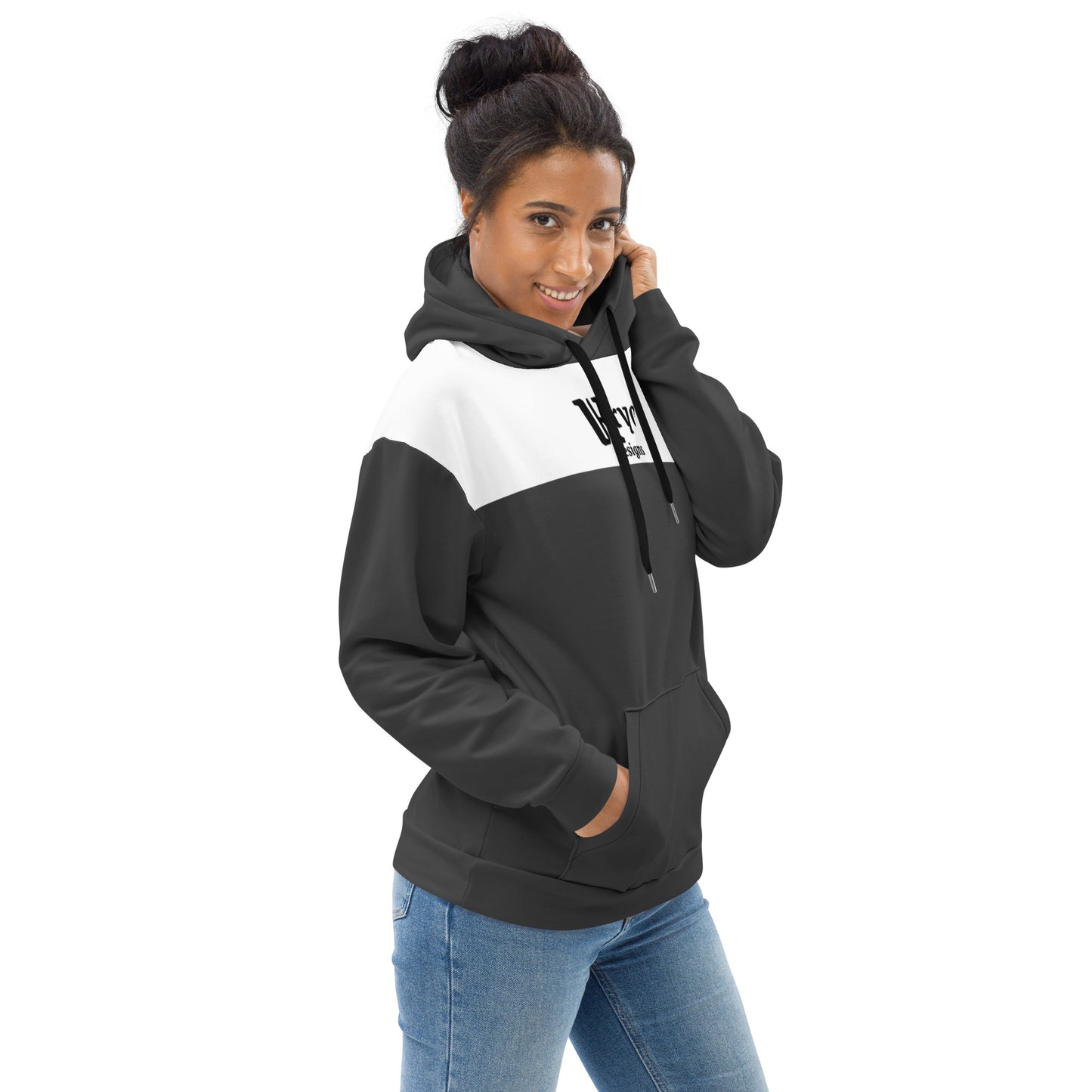 Women’s Hoodie Eclipse Grey/White