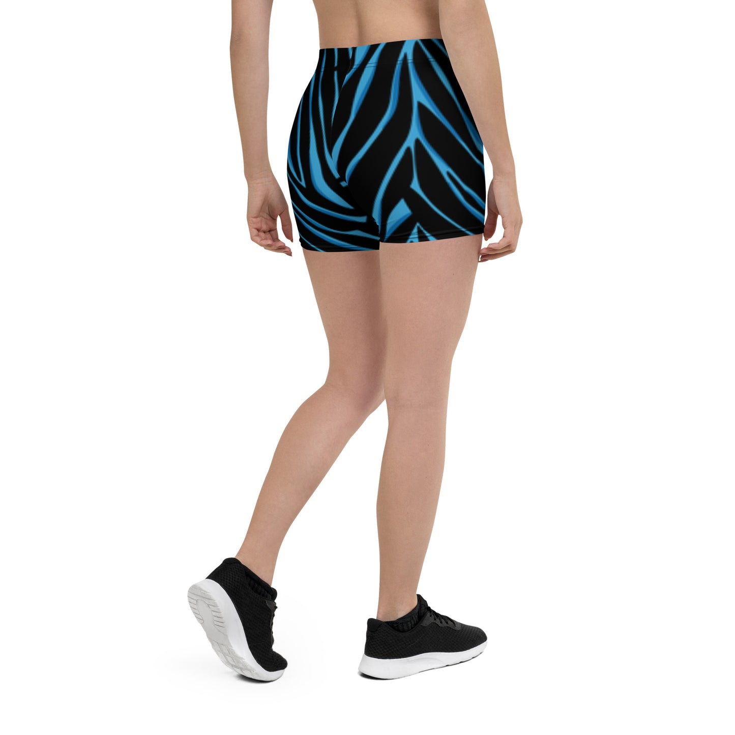 Zebra Print Shorts (Blue &Black)