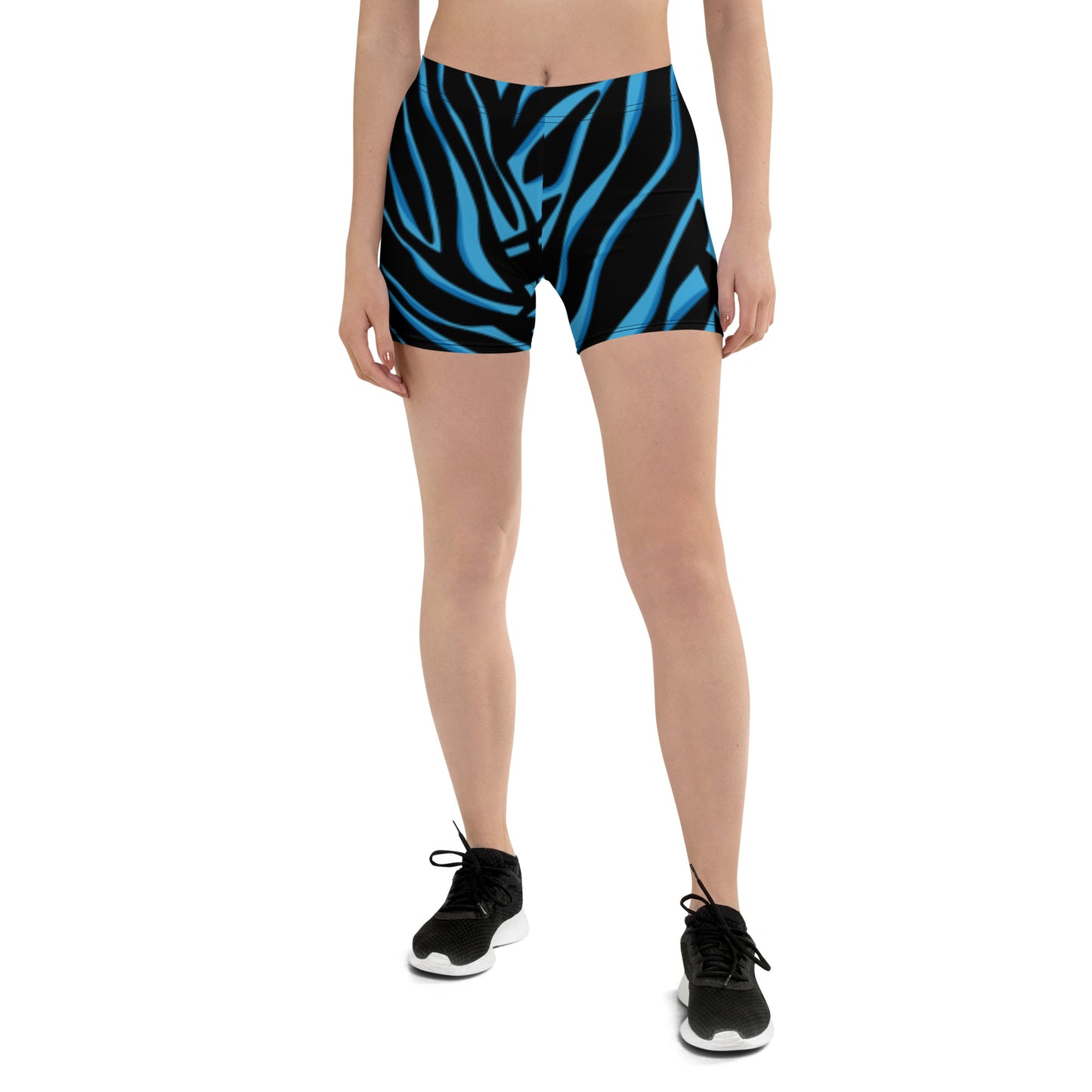 Zebra Print Shorts (Blue &Black)