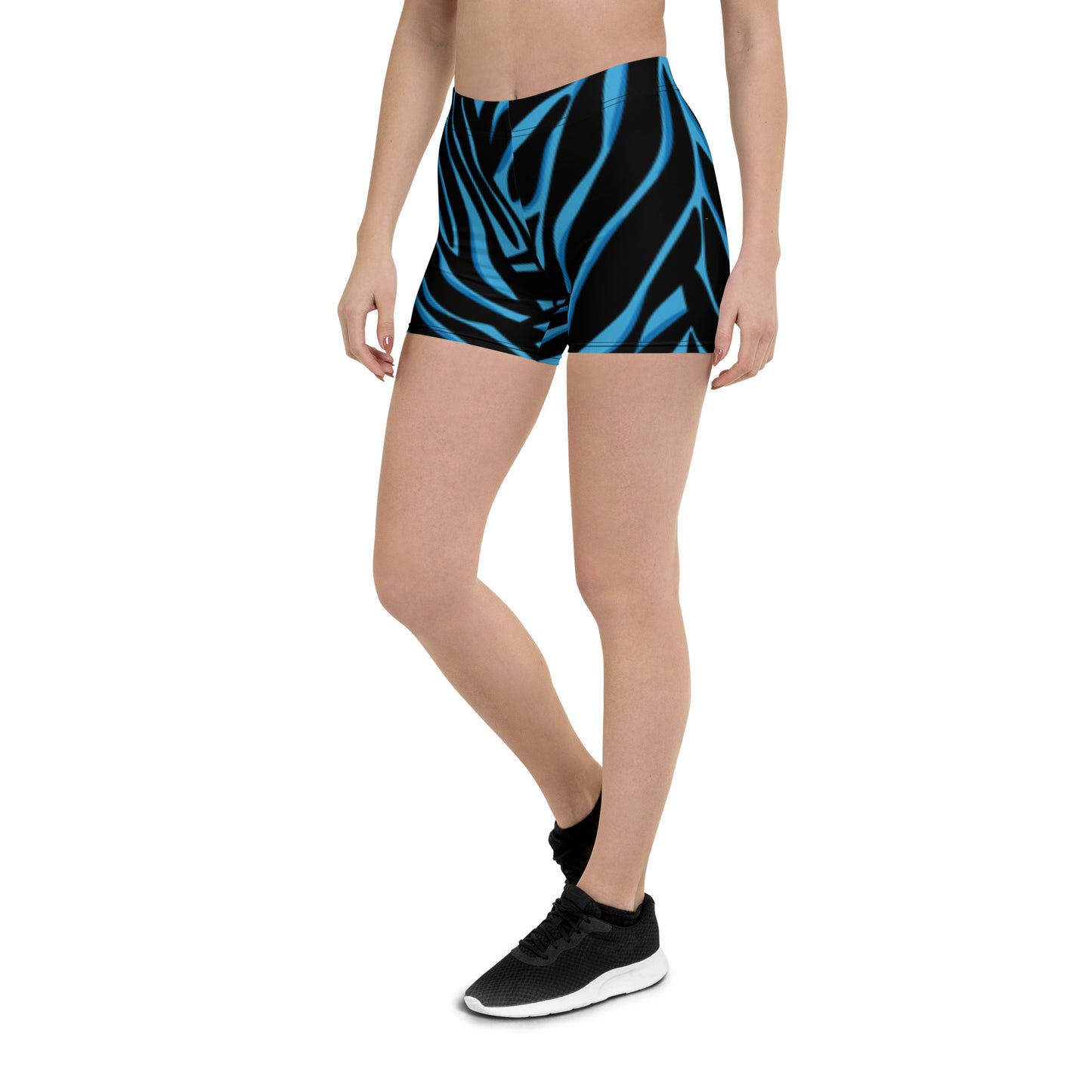 Zebra Print Shorts (Blue &Black)